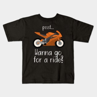 Motorcycle go for a ride Kids T-Shirt